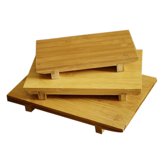 Sushi board made of carbonized bamboo