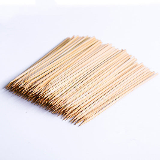 One-time barbecue bamboo skewers