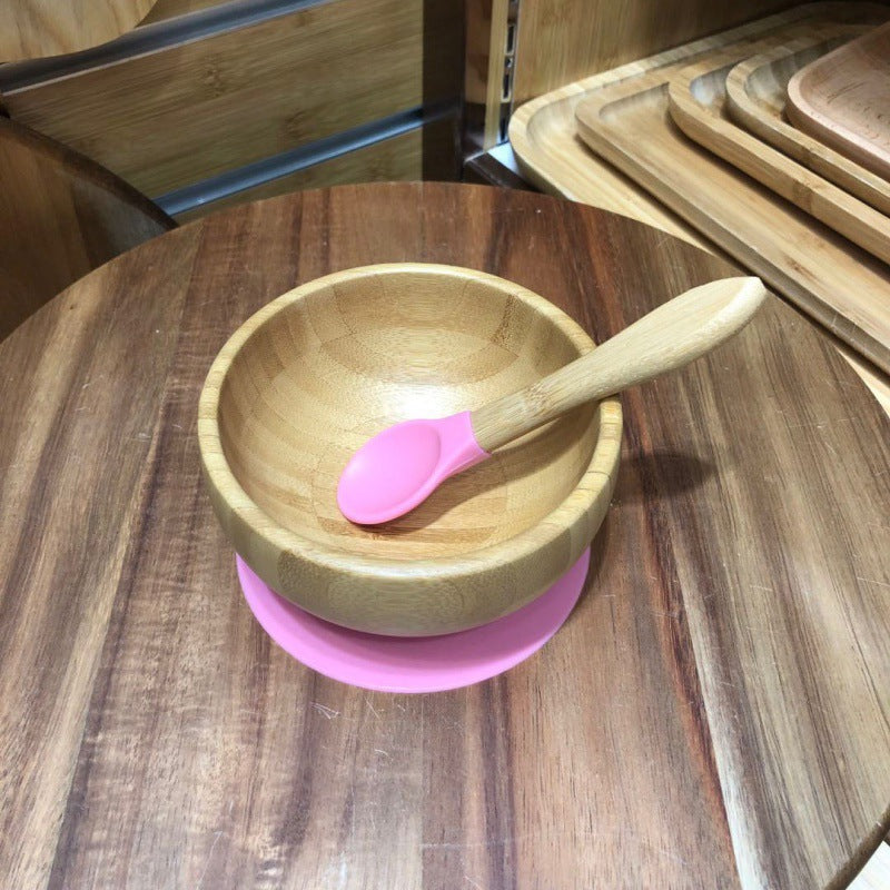 Japanese Children's Bamboo Bowl Set