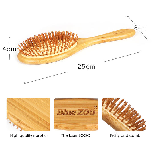 Massage comb bamboo bristle needle head