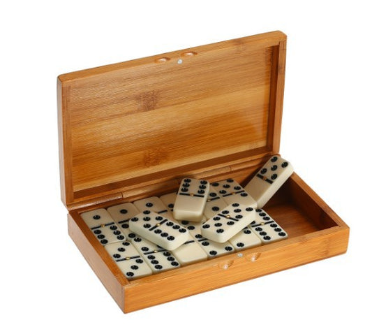 Chess Bamboo Boxed Domino Casual Dominoes