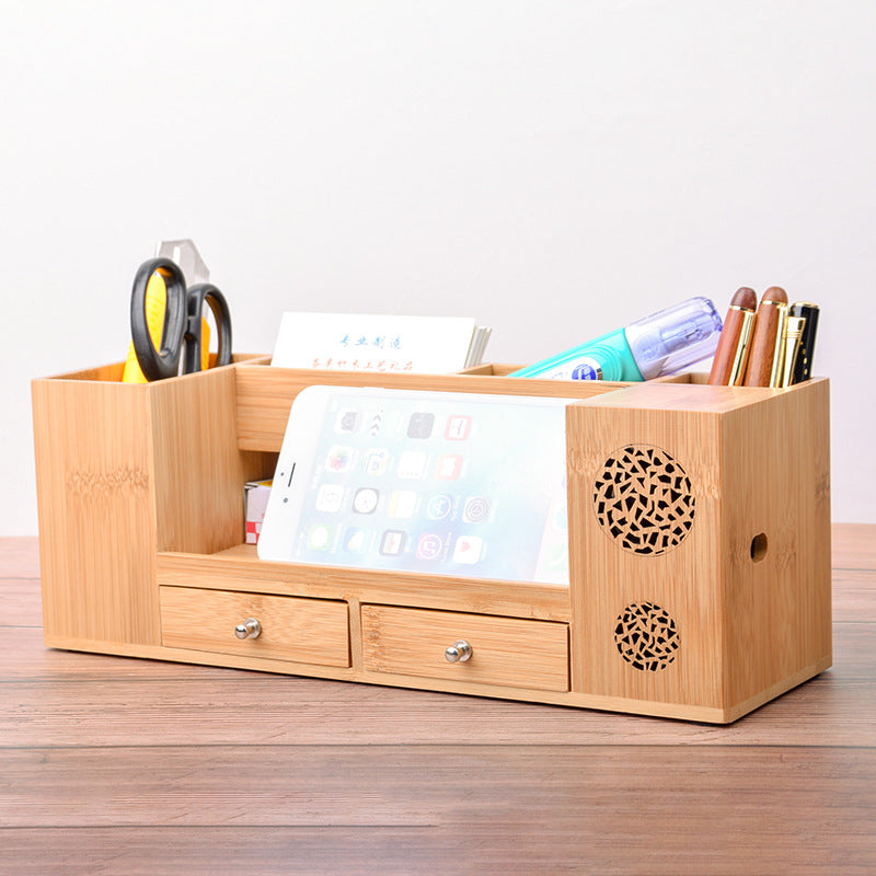 Multifunctional bamboo stationery ornaments