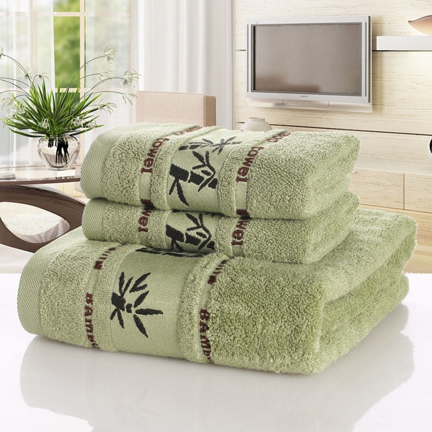 Bamboo charcoal fiber bath towel