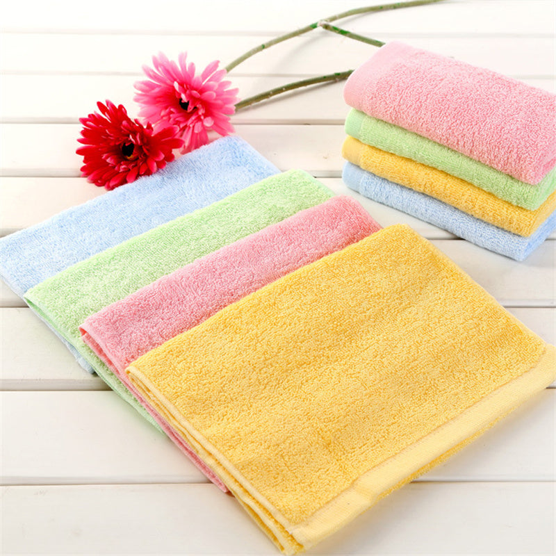 Household Solid Color Bamboo Fiber Children's Towel