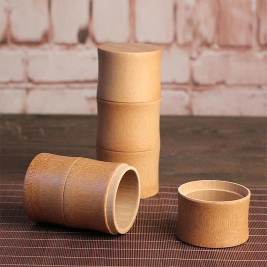 Portable tea barrel made of bamboo