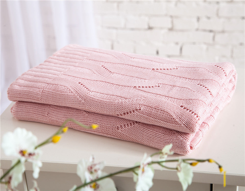 Bamboo fiber knitted blanket