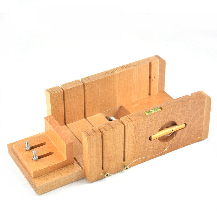 Metal bamboo wood soap cutter