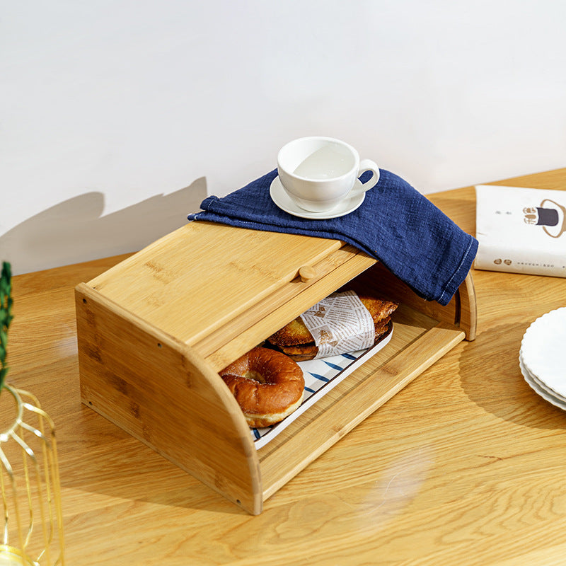 Fashionable Kitchen Food Storage Box Bamboo Multifunctional