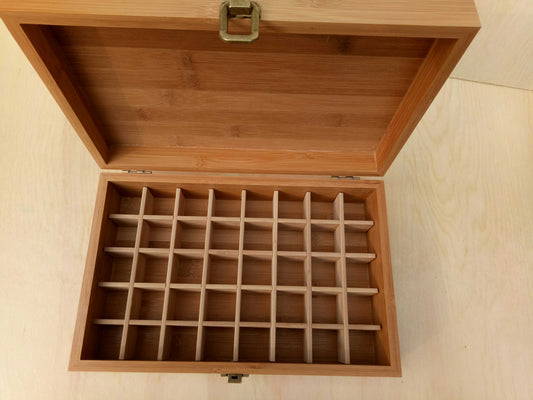 Natural Bamboo Wood Essential Oil Storage Box