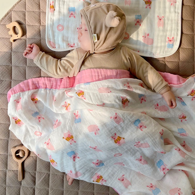 Baby Quilt With Bamboo Cotton Gauze