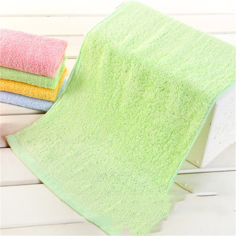 Household Solid Color Bamboo Fiber Children's Towel